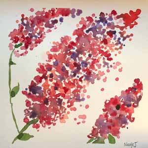 Watercolor Painting by Nicole Jakubowski Watercolor Painting
